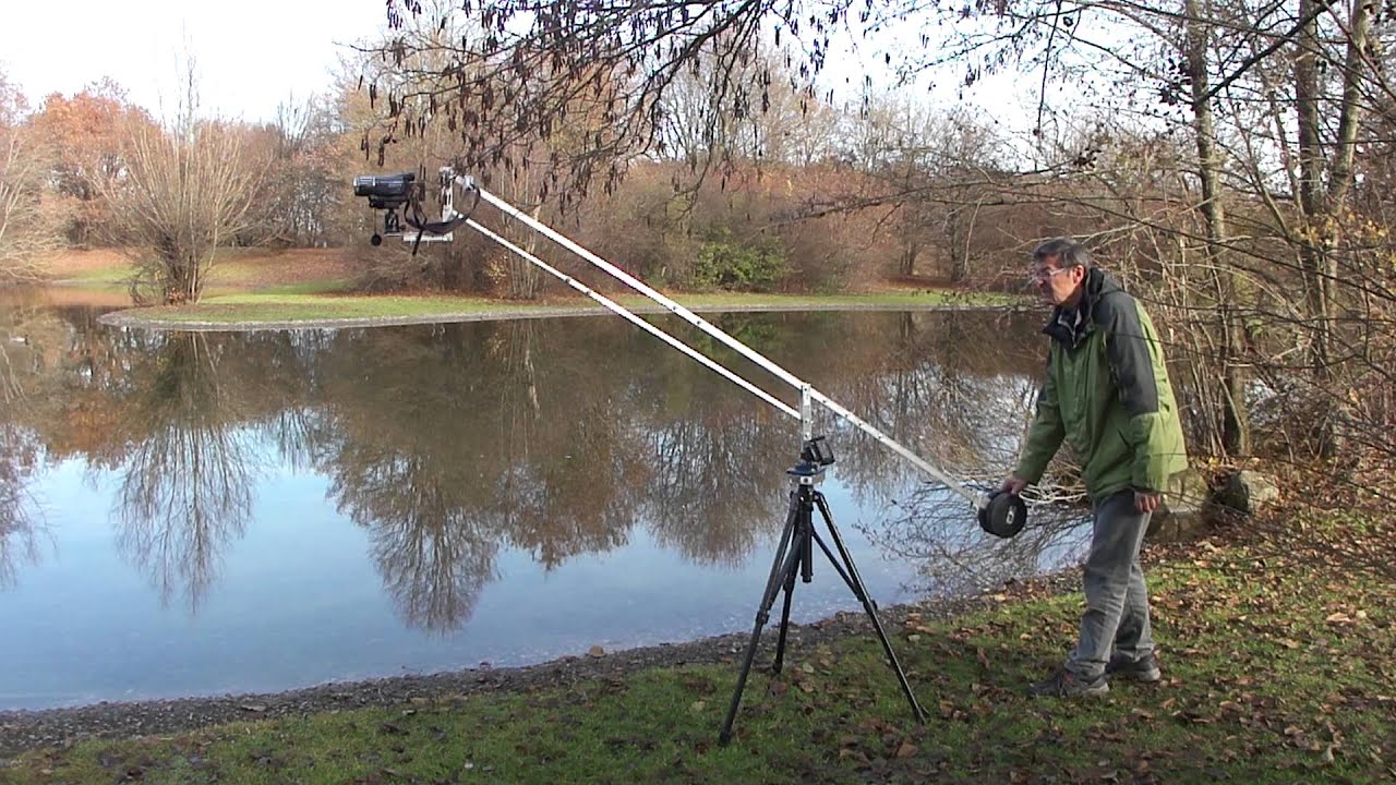 Selbstbau Kamerakran  - gefilmt mit Sony DCS HX5 und Sony HDR HC1 E