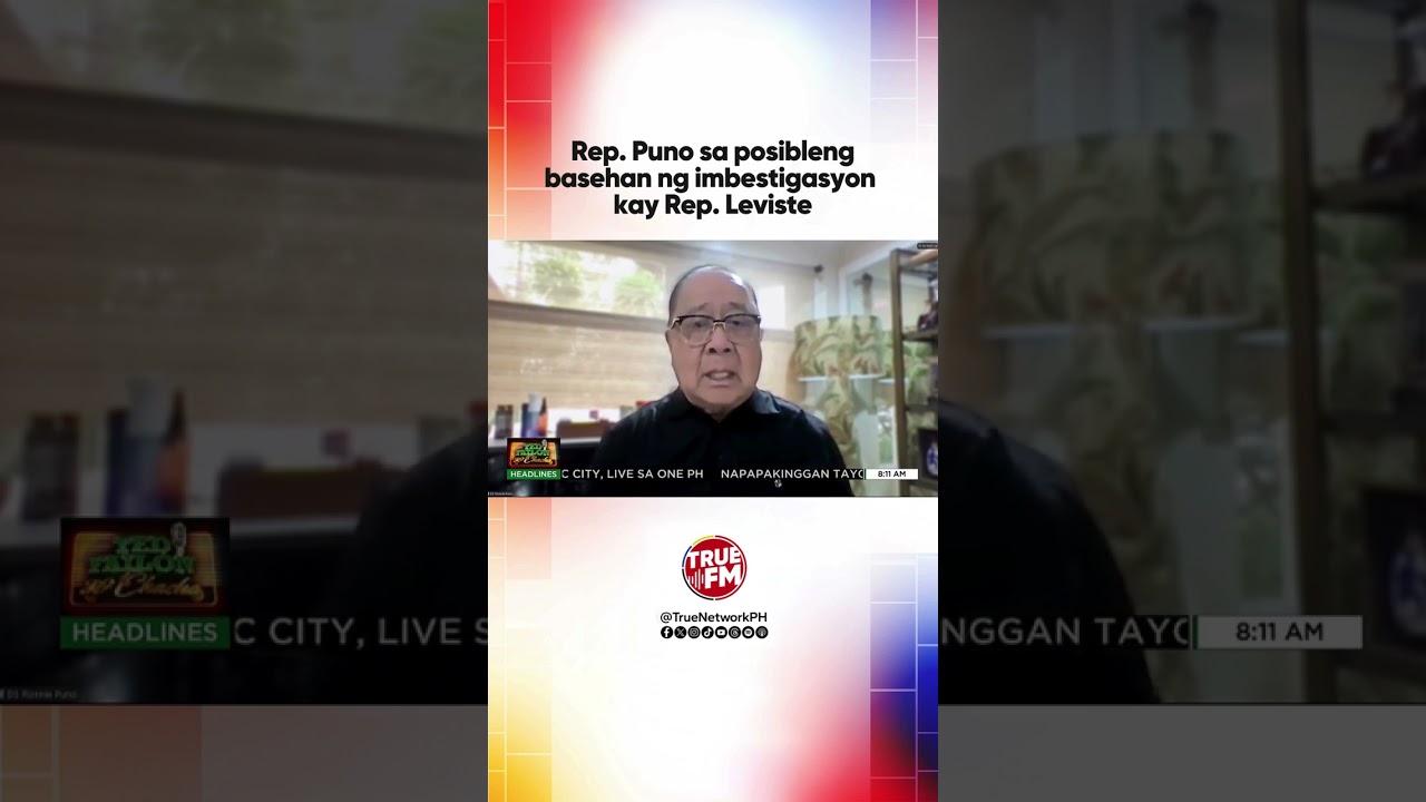 Rep. Puno sa posibleng basehan ng imbestigasyon kay Rep. Leviste | Ted Failon & DJ Chacha