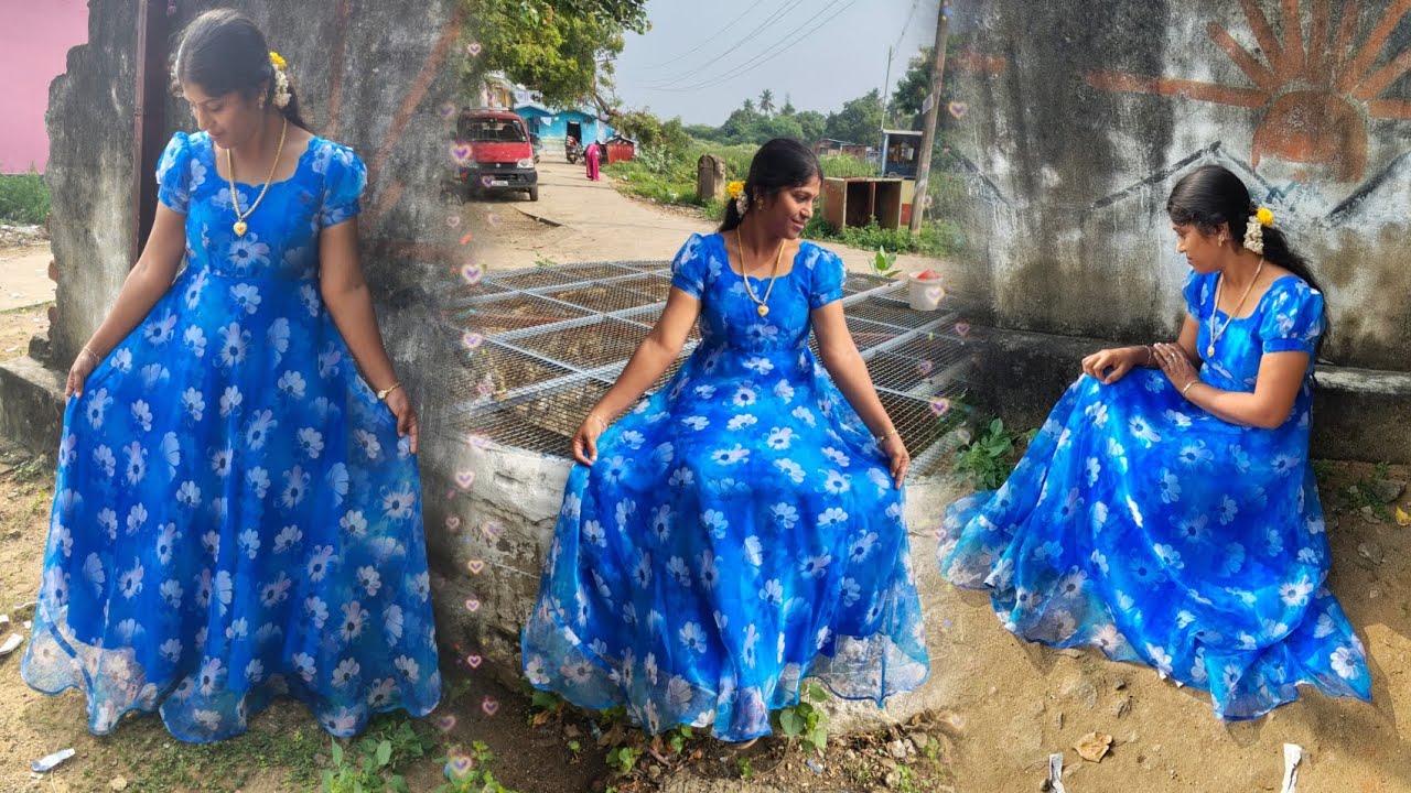 Maxi cutting and stitching in Tamil