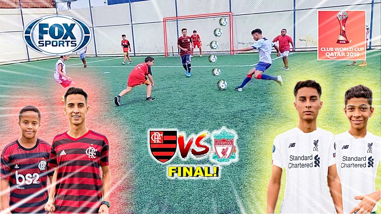 FINAL MUNDIAL FLAMENGO vs LIVERPOOL JOGO 5 vs 5 DESAFIOS DE FUTEBOL ‹ Rikinho ›