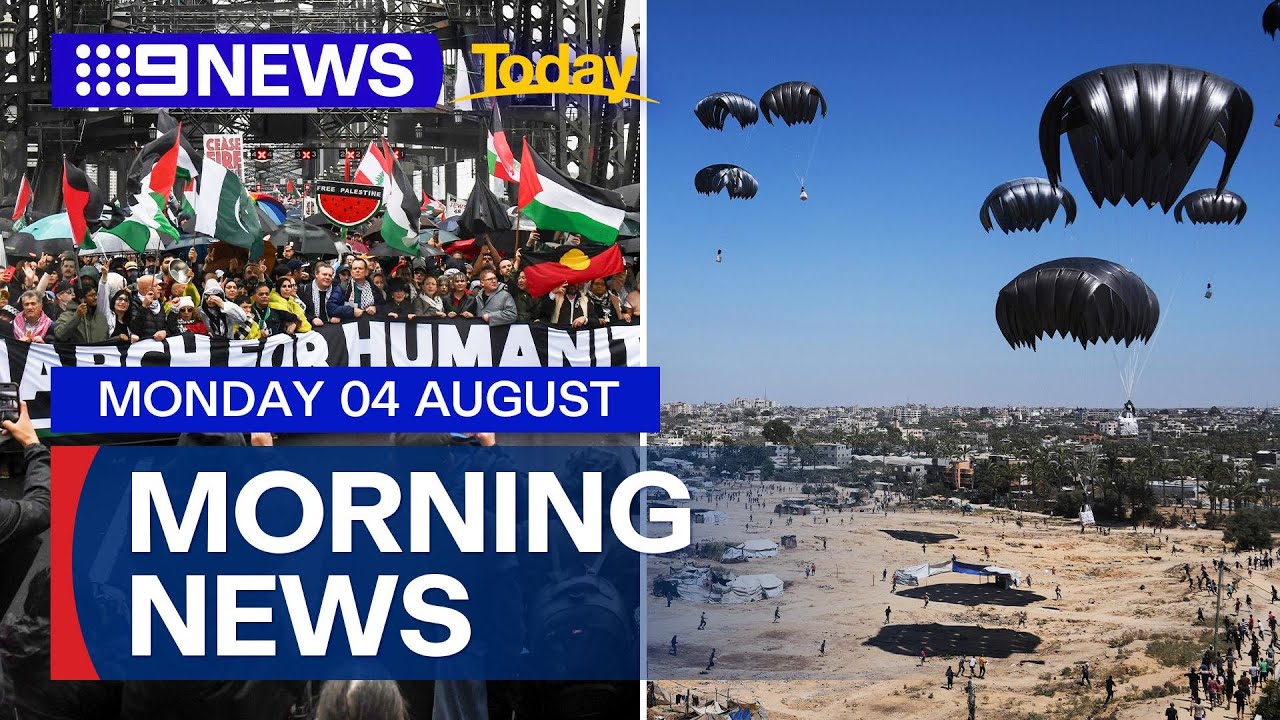 Major pro-Palestinian protests; Australian Government to offer more aid to Gaza | 9 News Australia