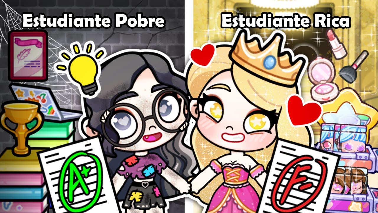 ¡Estudiante Pobre vs Estudiante Rica: Amiga O Enemiga? 😱📚 – Avatar World Stories