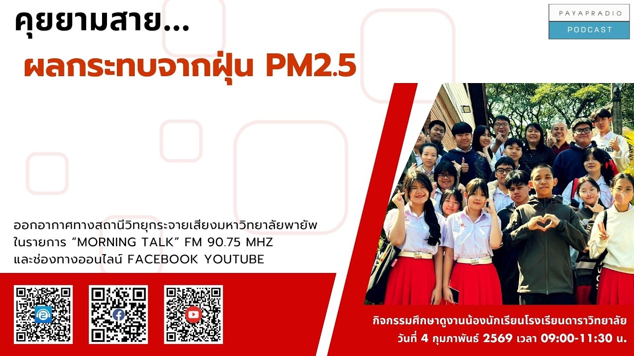 คุยยามสาย...ผลกระทบจากฝุ่น PM2.5