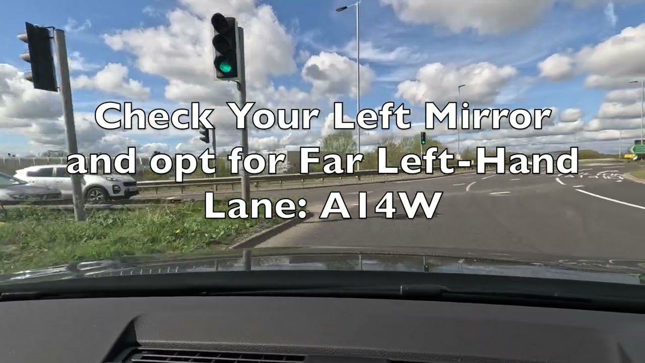 MILTON ROUNDABOUT: From Milton to A14W / 3rd Exit