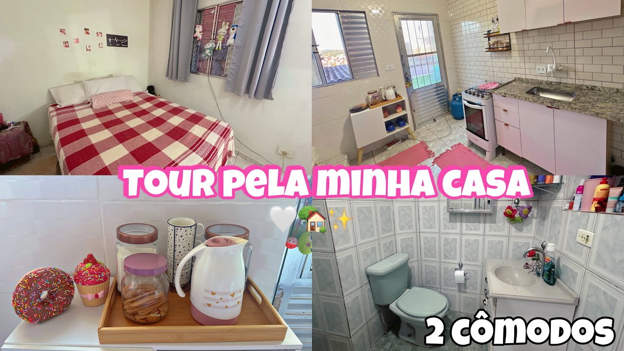 TOUR PELA MINHA CASA DE 2 C&Ocirc;MODOS| 🏡✨💖mostrei tudooooo!!