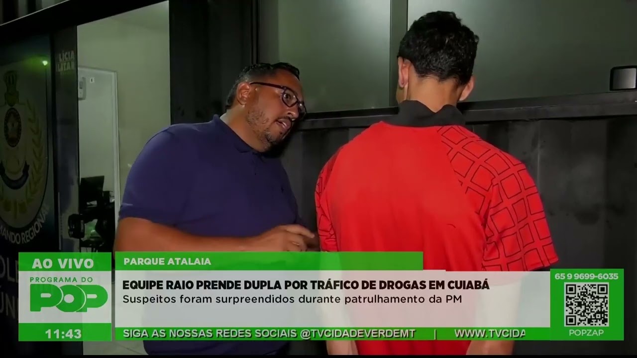 EQUIPE RAIO PRENDE DUPLA POR TRÁFICO DE DROGAS EM CUIABÁ