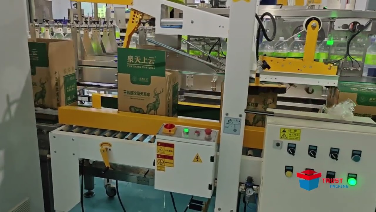 high speed carton erector and case packer tape sealer 