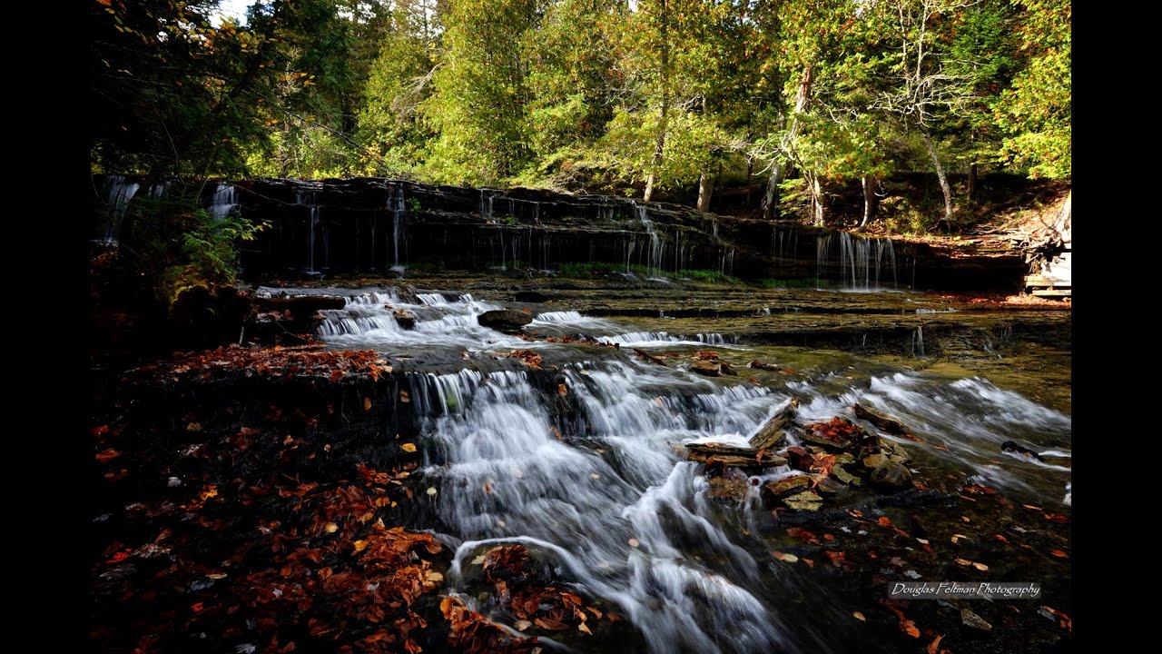 Au Train Falls, Alger County Michigan 4k