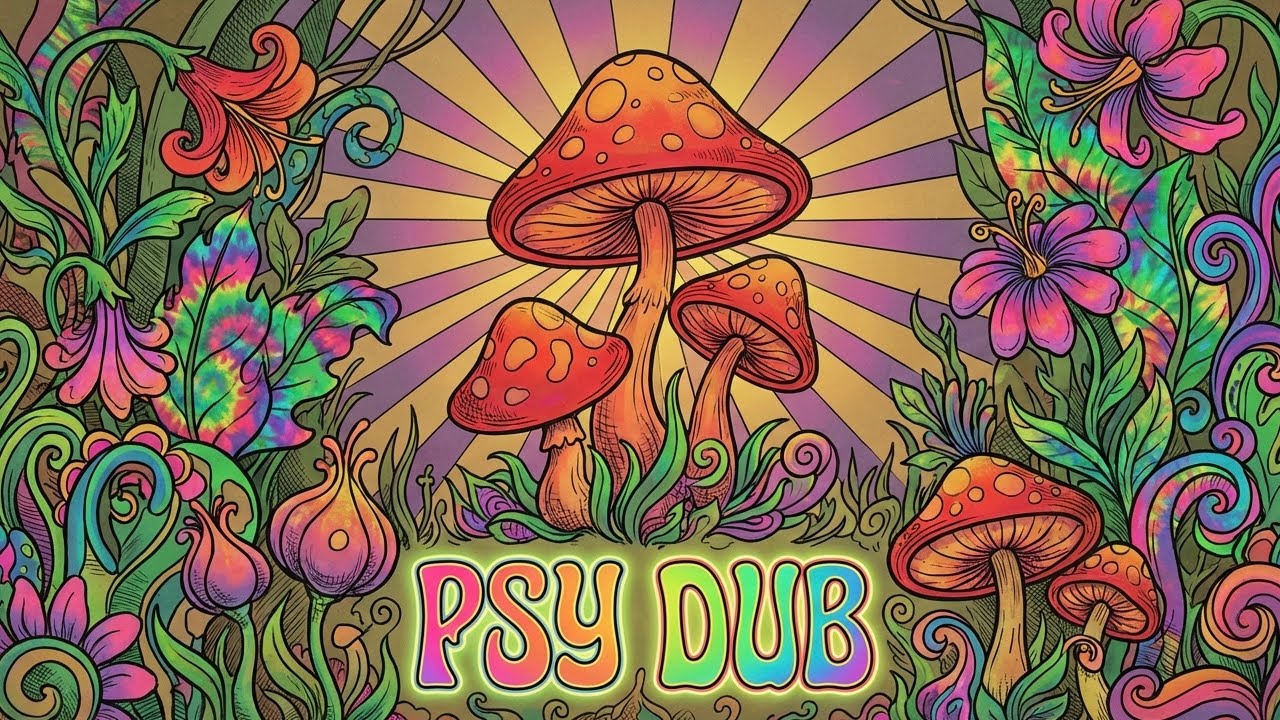 Psy Dub Vibes - Psychedelic Visuals and Audio Escape (Psychill Dub / PsyDub Chill Out)