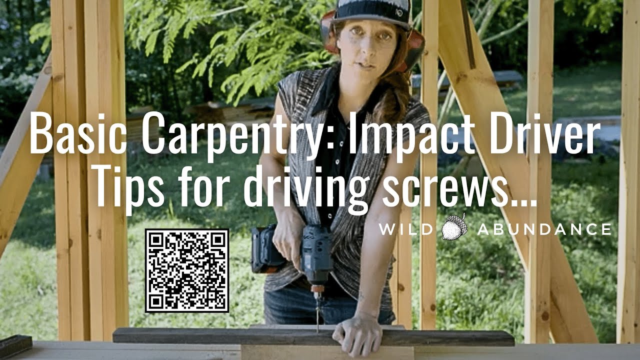 How to Drive a Screw with an Impact Driver: Basic Carpentry tips for self-taught DIY builders