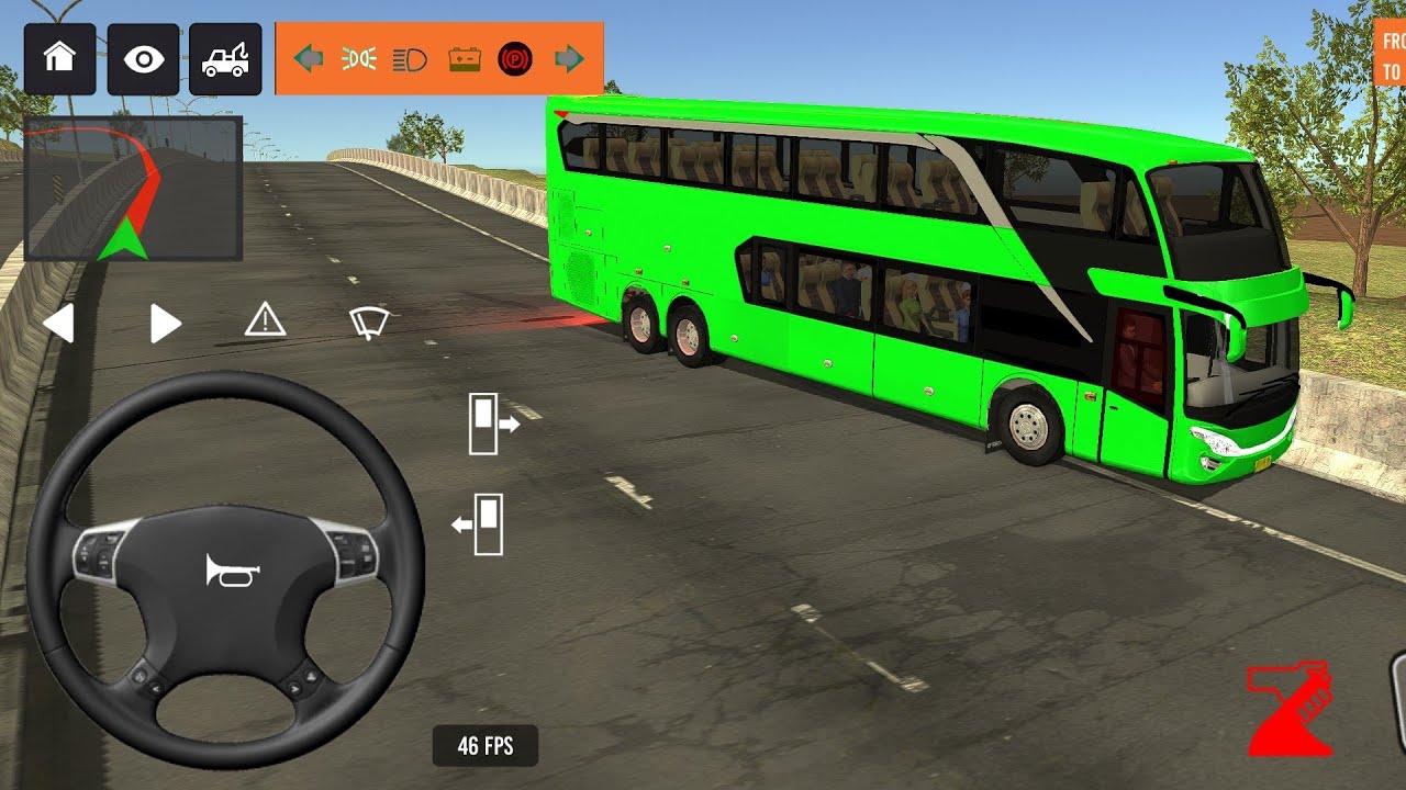 Part- 265 NEW Coach bus simulator ||🌟 Indonesia bus #bs #game #simulator #lkgamer