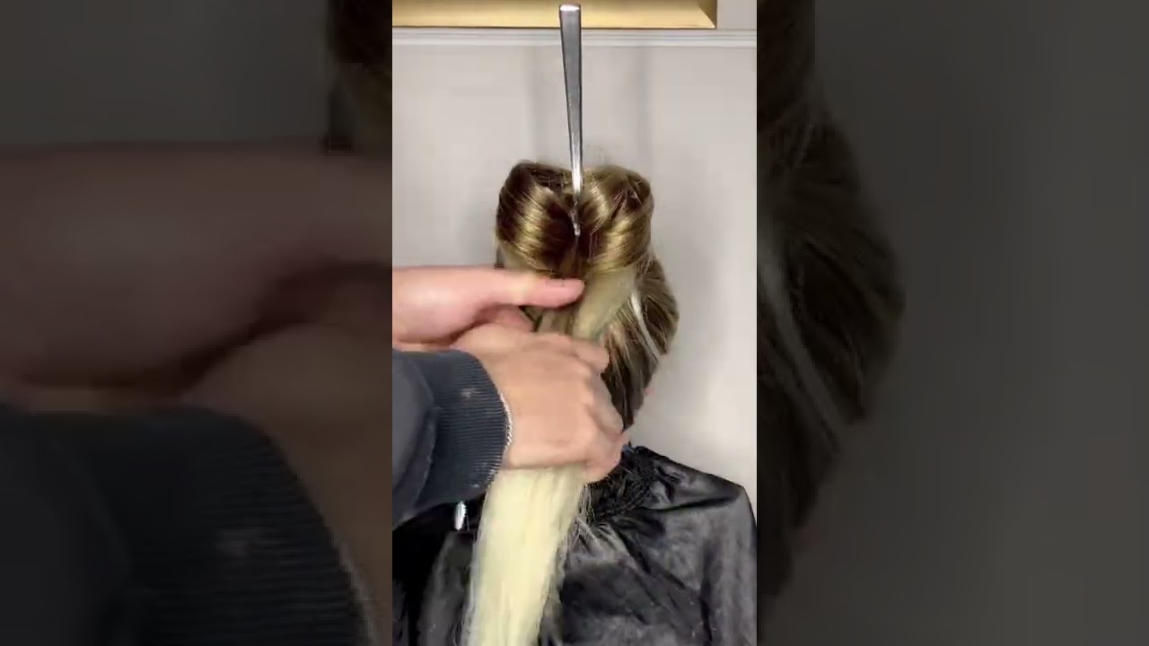 Acconciatura con forchetta