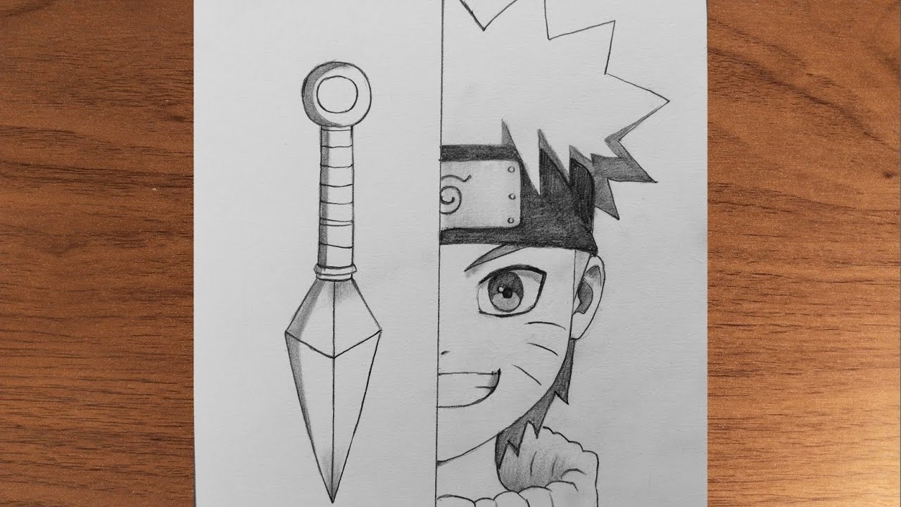 Easy Anime Drawing || How to Draw Naruto Uzumaki Step by Step || Naruto Drawing for Beginners 