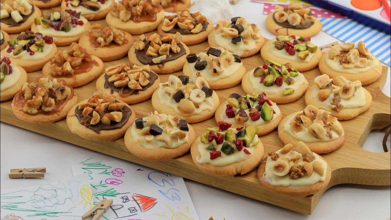 Biscuits pour le goûter des enfants 🤤😚❤ بسكوي مقرمش ولذيذ بنكهات مختلفة