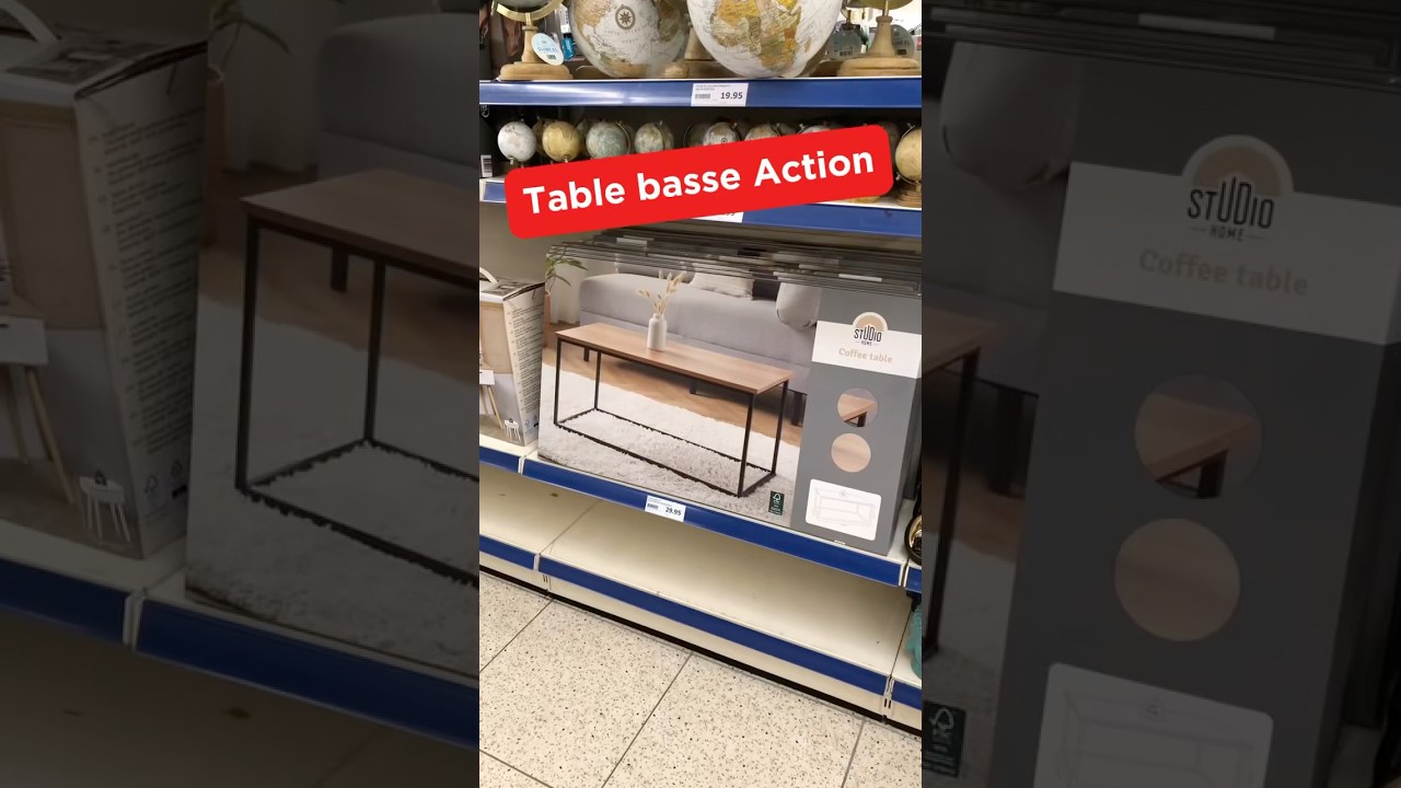Table basse Action #tablebasse #meuble #mobilier #decoration #magasinaction #action