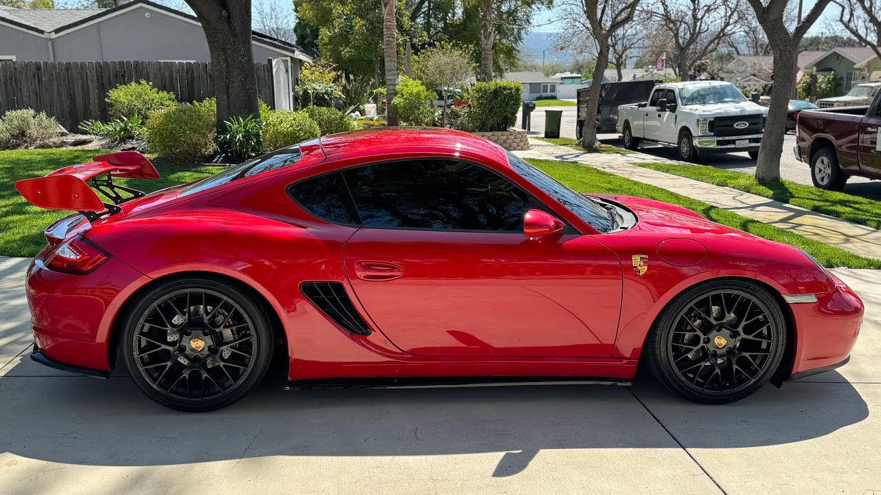 2008 Porsche 987 cayman guards red