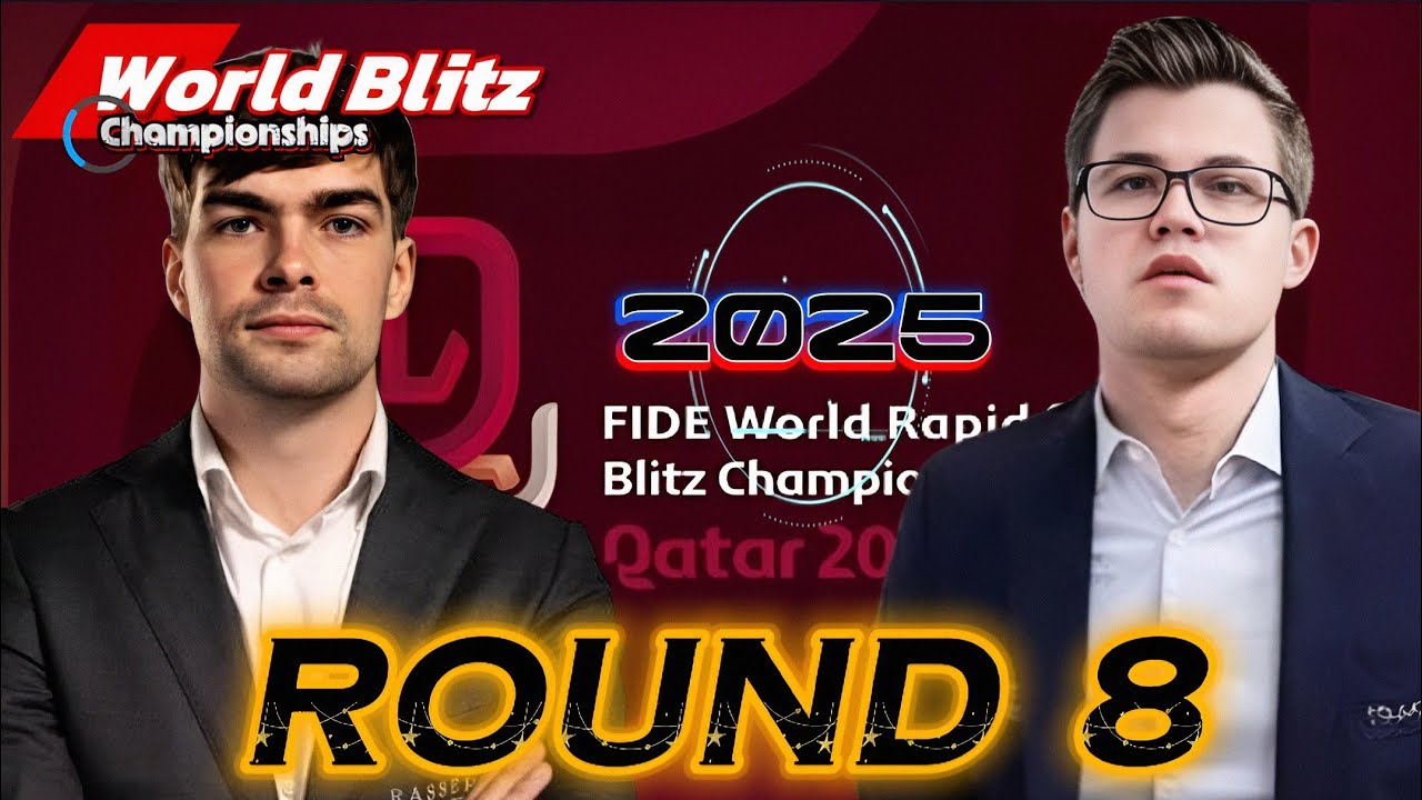Magnus Carlsen Vs Jorden Van Foreest in World Blitz Championships 2025