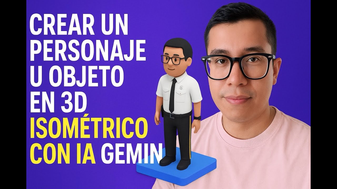 Cómo crear un personaje u objeto en 3D isométrico con IA Gemini | De foto a video animado