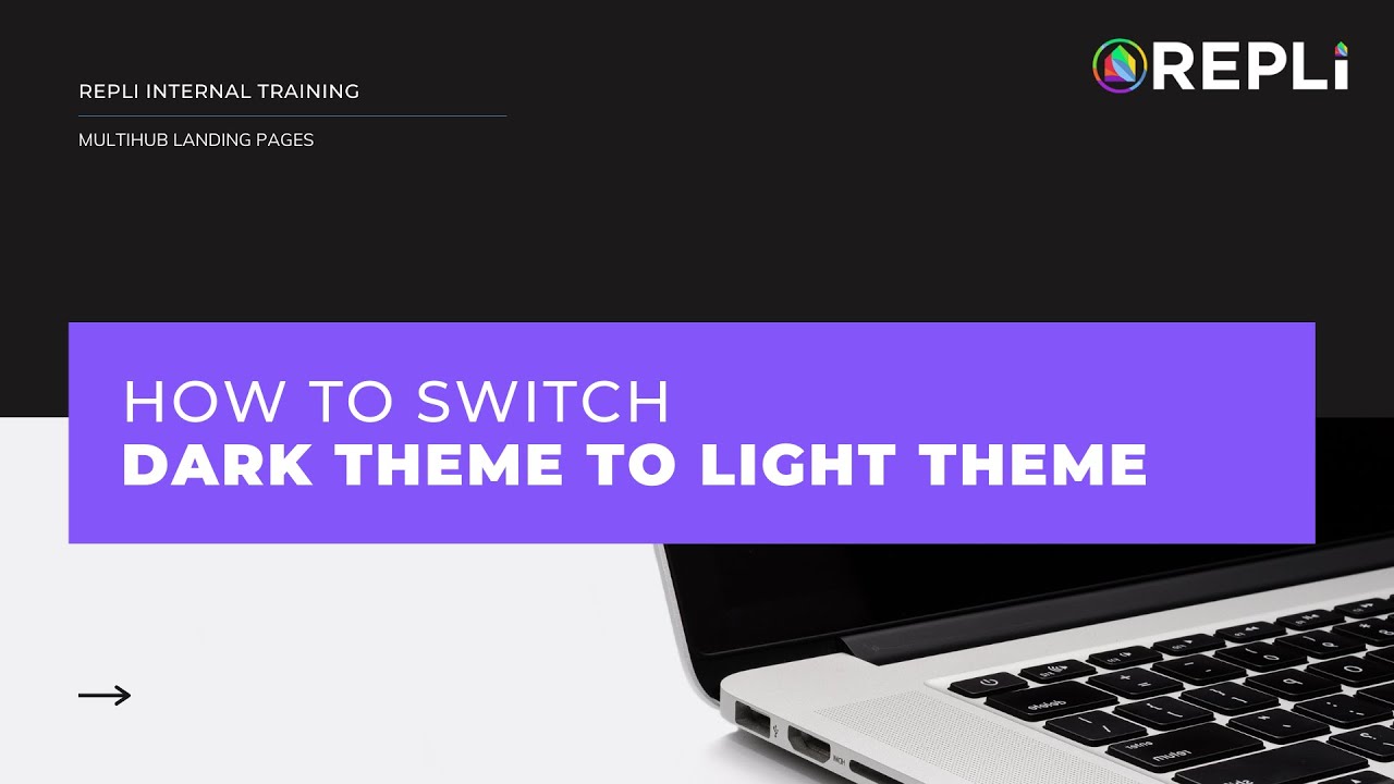 Landing Pages - Dark Theme to Light Theme Switch