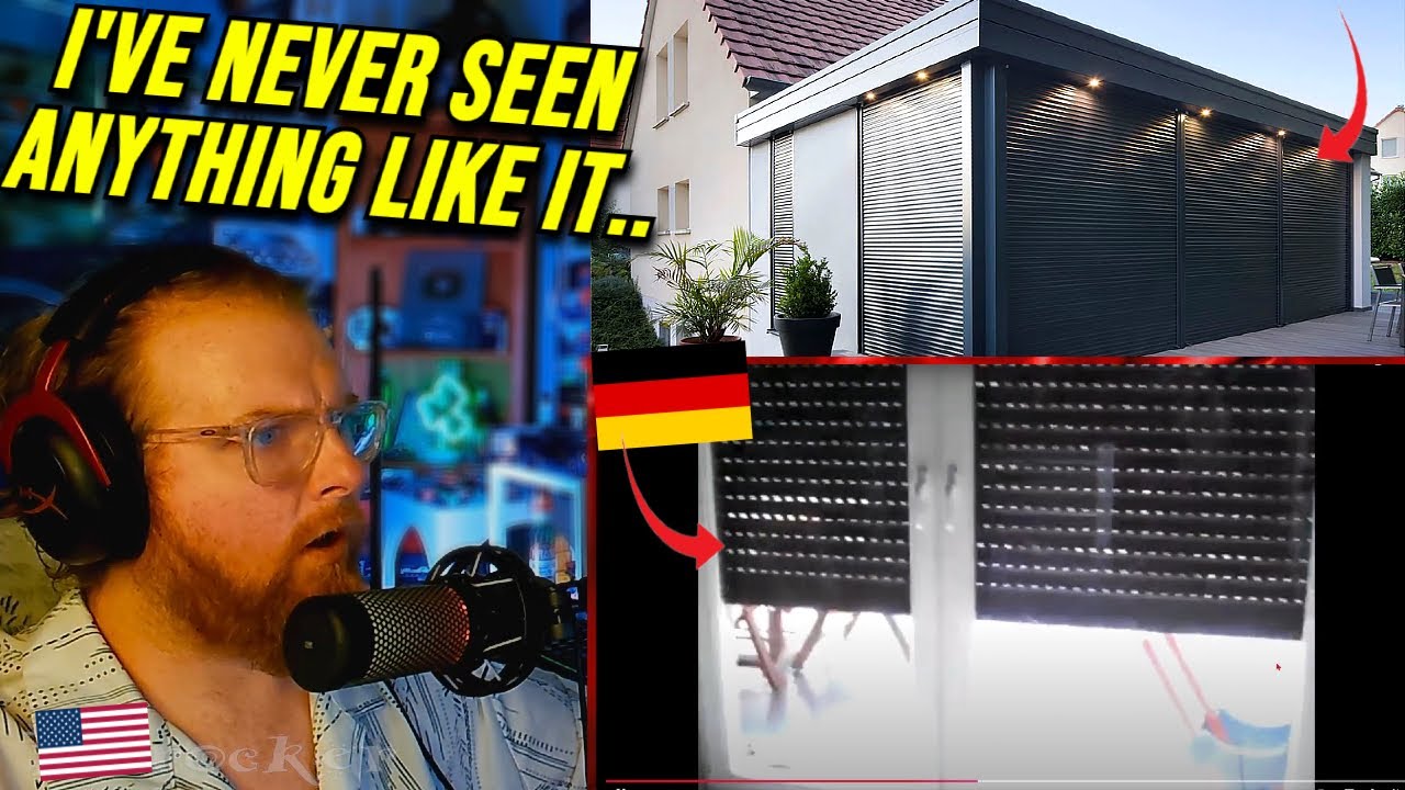 American Reacts to Rollläden - Germany (European House Quality)