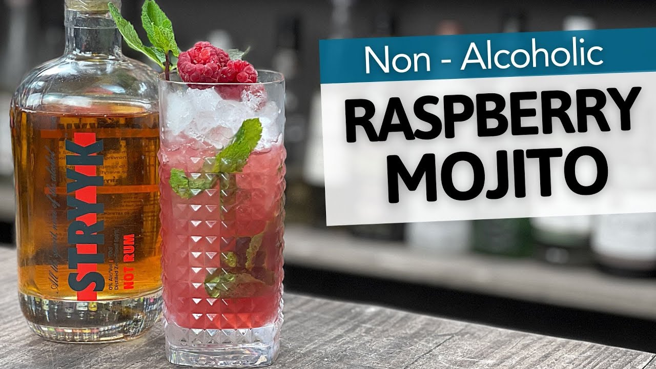 Raspberry Non Alcoholic Mojito | Best Mocktails Recipes for Dry January | Drinkstuff