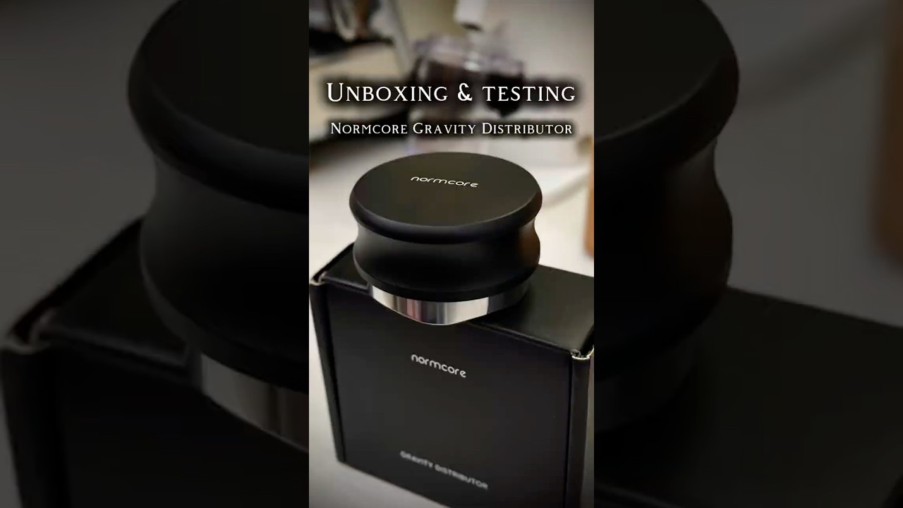 Normcore gravity distributor unboxing & americano prep! ☕️ 