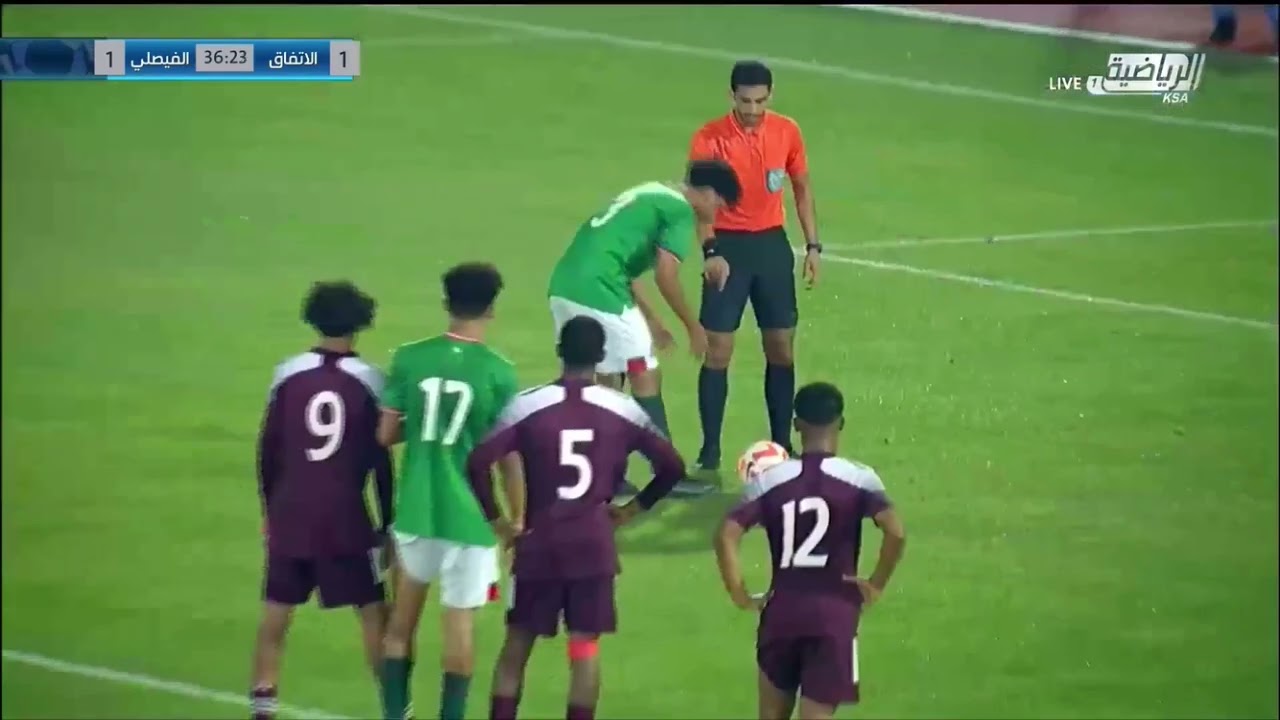 الدوري السعودي الممتاز للناشئين تحت 17 أهداف مباراة : #الاتفاق 4-1 #الفيصلي