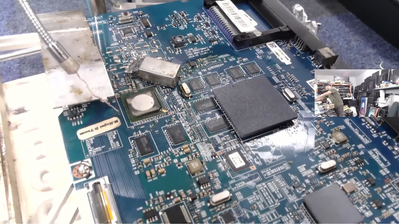 إصلاح تلفاز سامسونج مشكل خطوط في الصورة reballing BN41-01444A SDP91