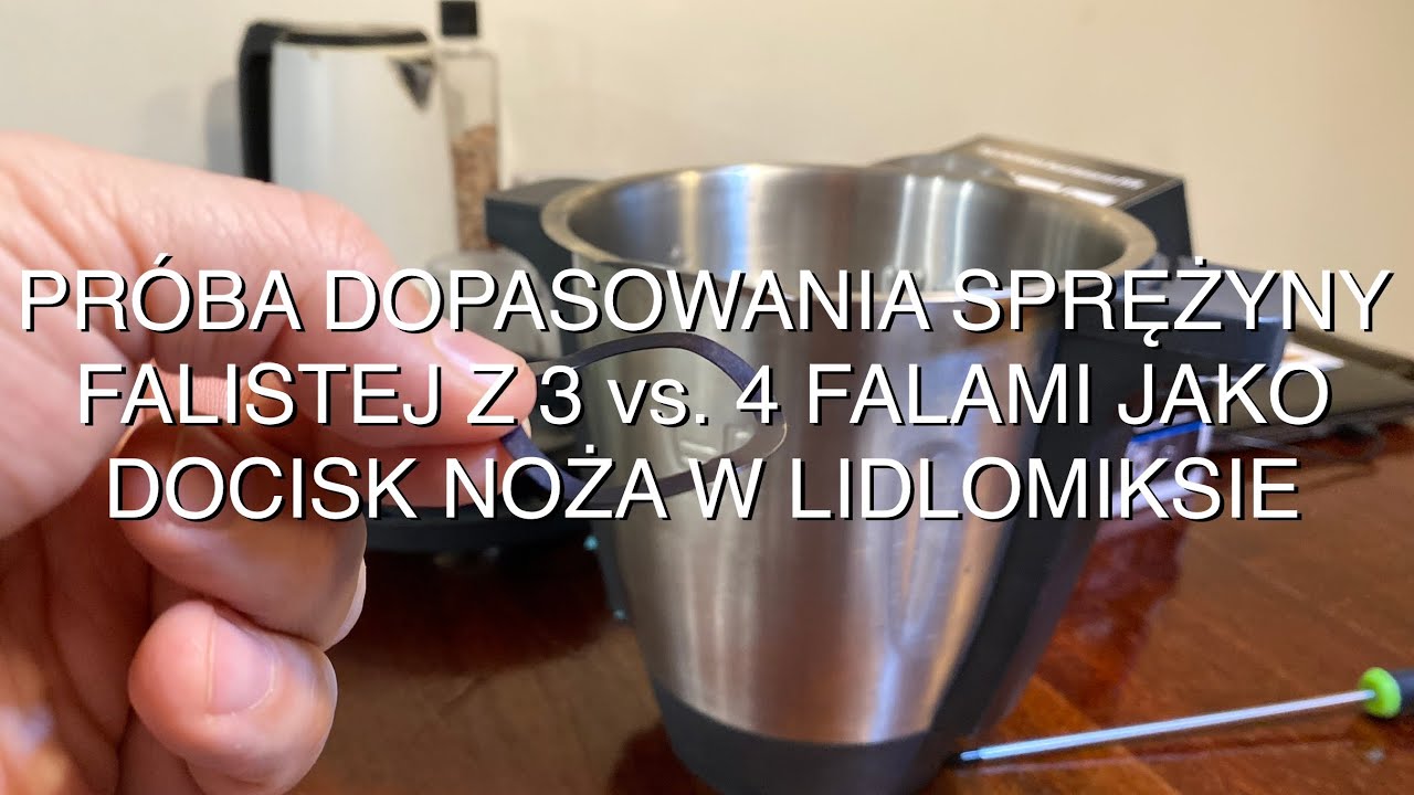 🇵🇱 Lidlomix - sprężyna dociskowy noża (próba z zamiennikiem z Allegro) i próba livestream MEVO