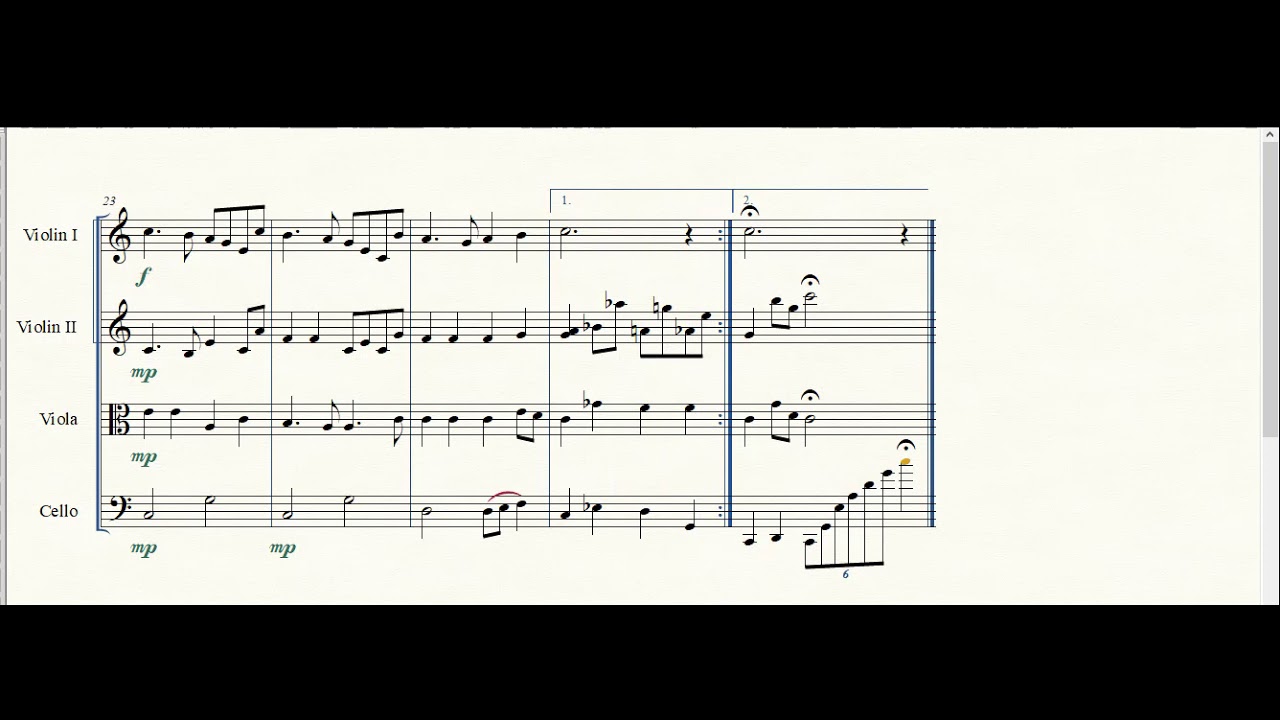 La vie en rose for string quartet