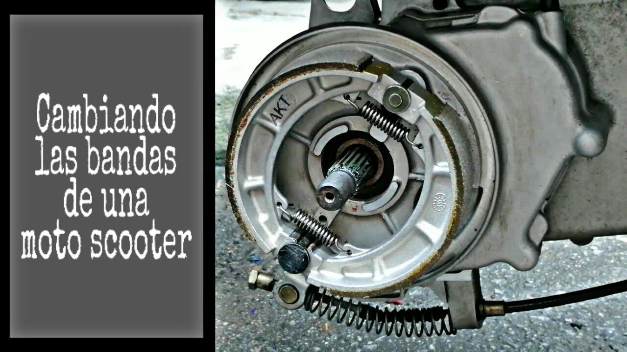 CAMBIO DE BANDAS DE FRENO PARA MOTO SCOOTER (AKT DYNAMIC)