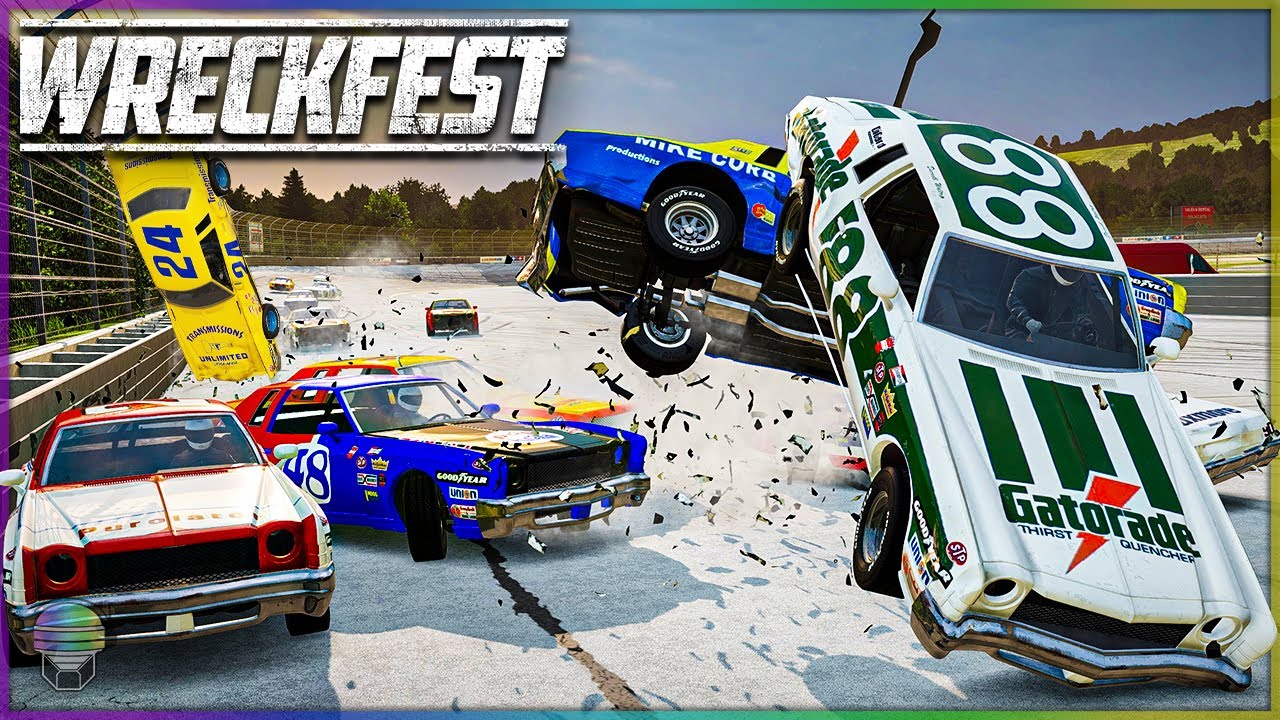 NASCAR 70-х против POCONO! | Wreckfest