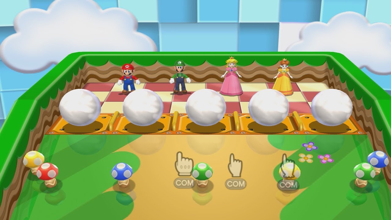 Mario Party 9 Party Mode - Boo's Horror Castle 4 Players (Mario, Luigi, Princess Peach and Daisy)