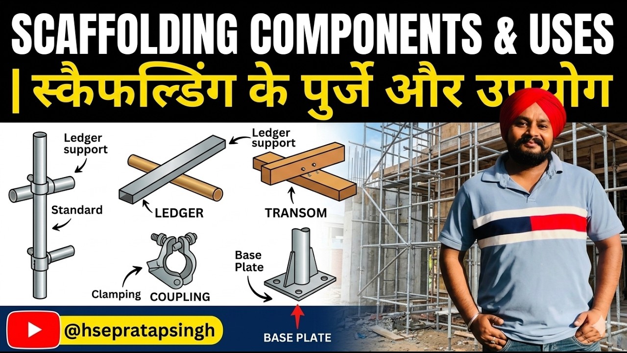 scaffolding components name and use | #scaffolding