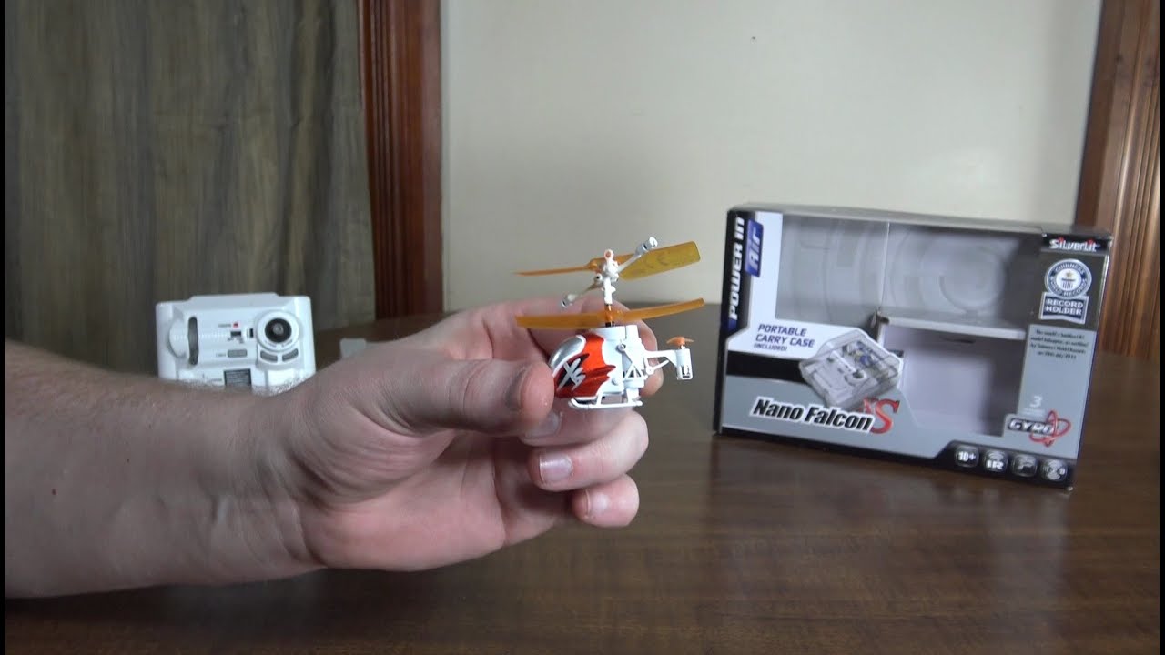Silverlit - Nano Falcon XS (2015 World's Smallest RC Helicopter) - Review and Flight