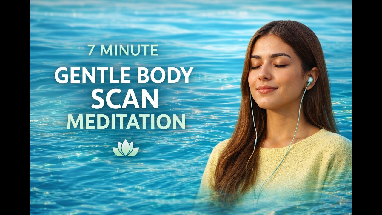 7 Minute Gentle Body Scan Meditation | Relax Your Body & Calm Your Mind