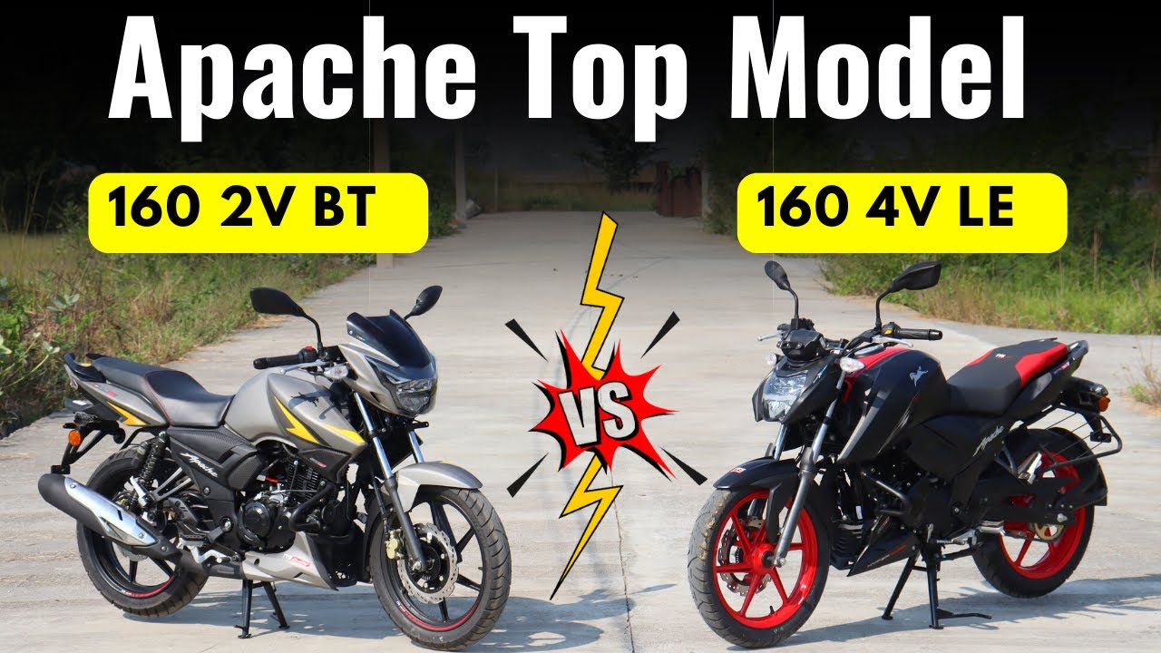 TVS apache rtr 160 4v vs tvs apache rtr 160 2v | Comparison