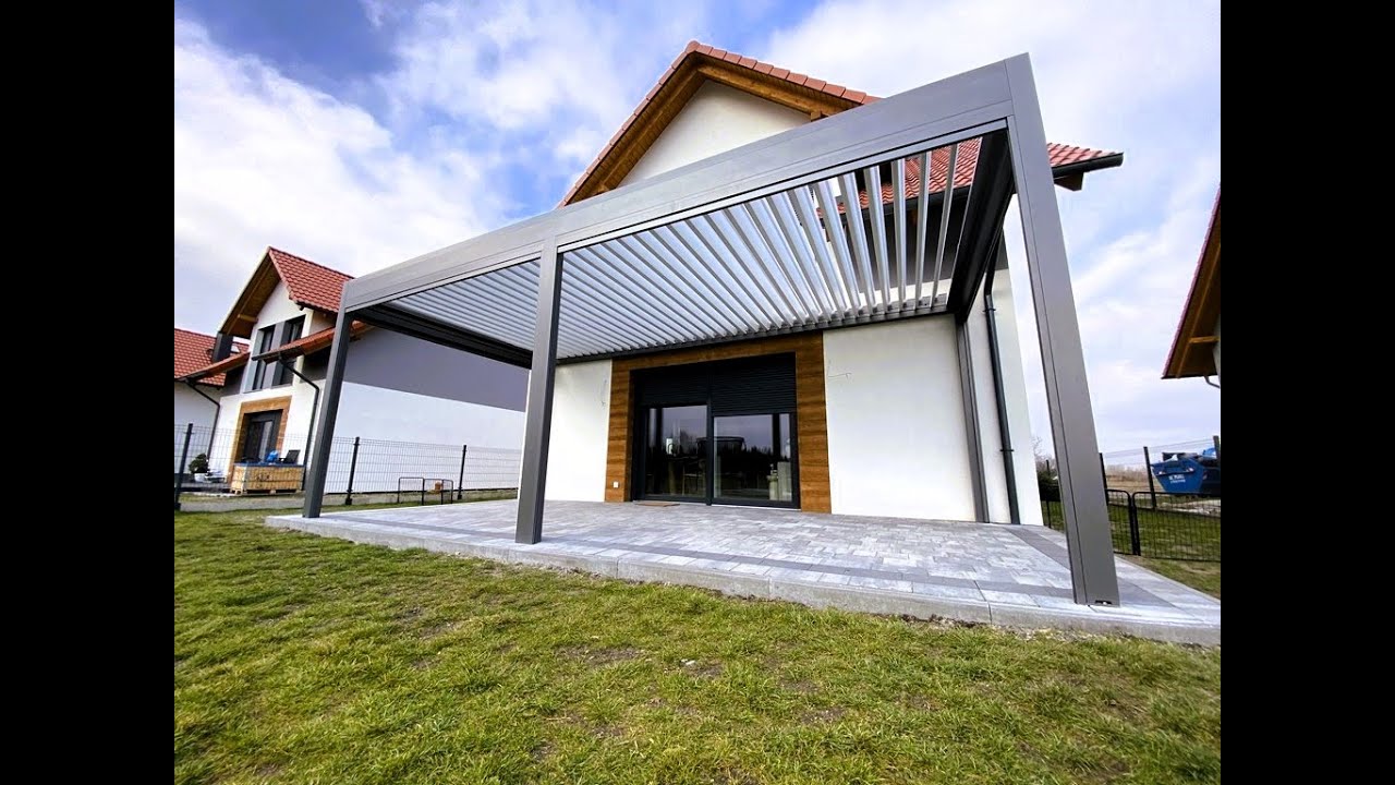 Pergola lamelowa z roletami Ziiip 2