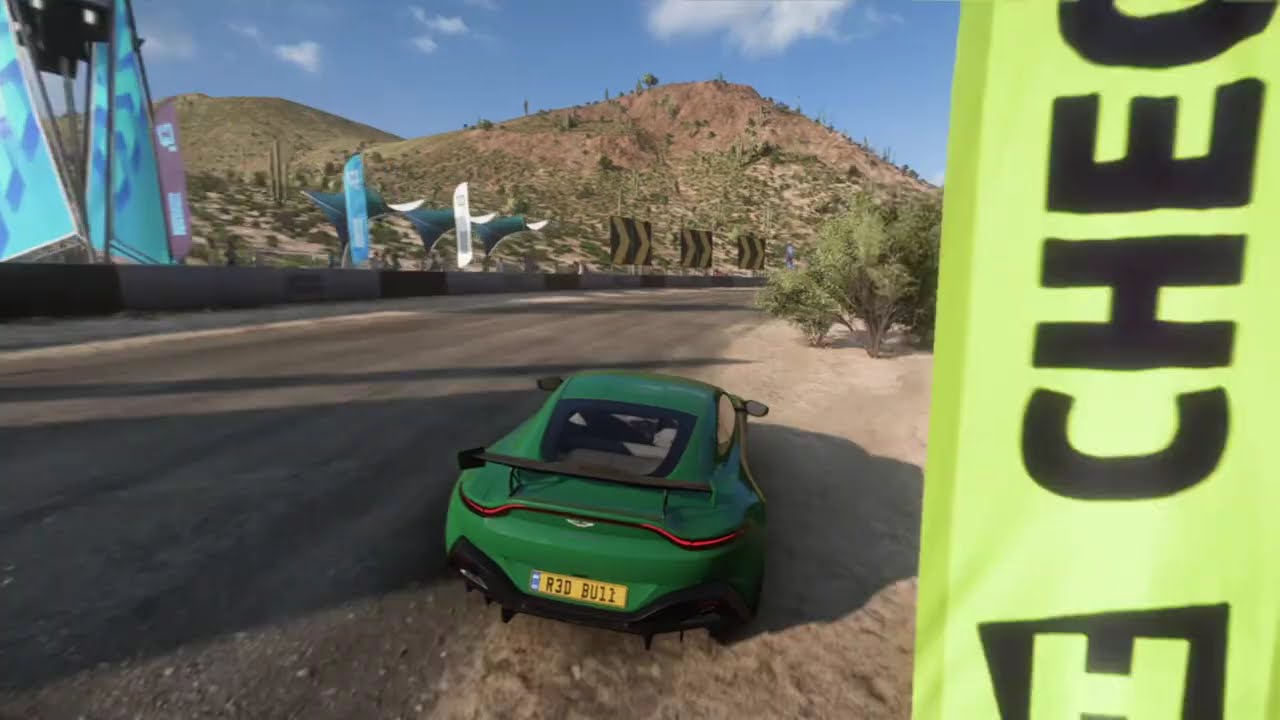 Driving the Aston Martin 