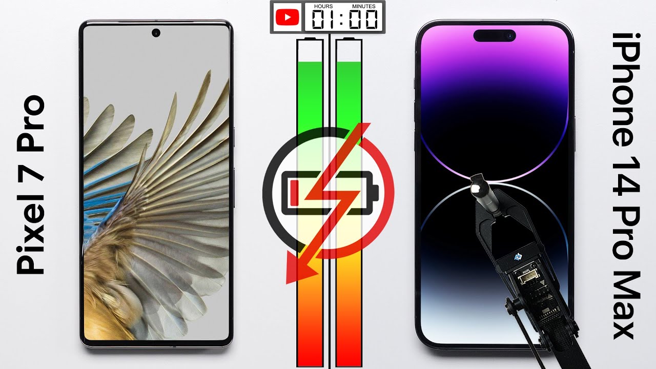 Тест аккумулятора Google Pixel 7 Pro и iPhone 14 Pro Max