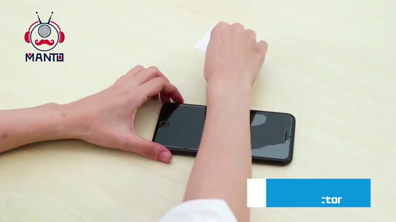 MANTO Screen Protector Easy Installation Video for iPhone 6s Plus 6 Plus 7 Plus 8 Plus, Clear