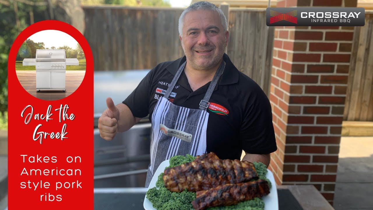 Jack the Greeks take on American Style Pork Ribs on the CROSSRAY BBQ