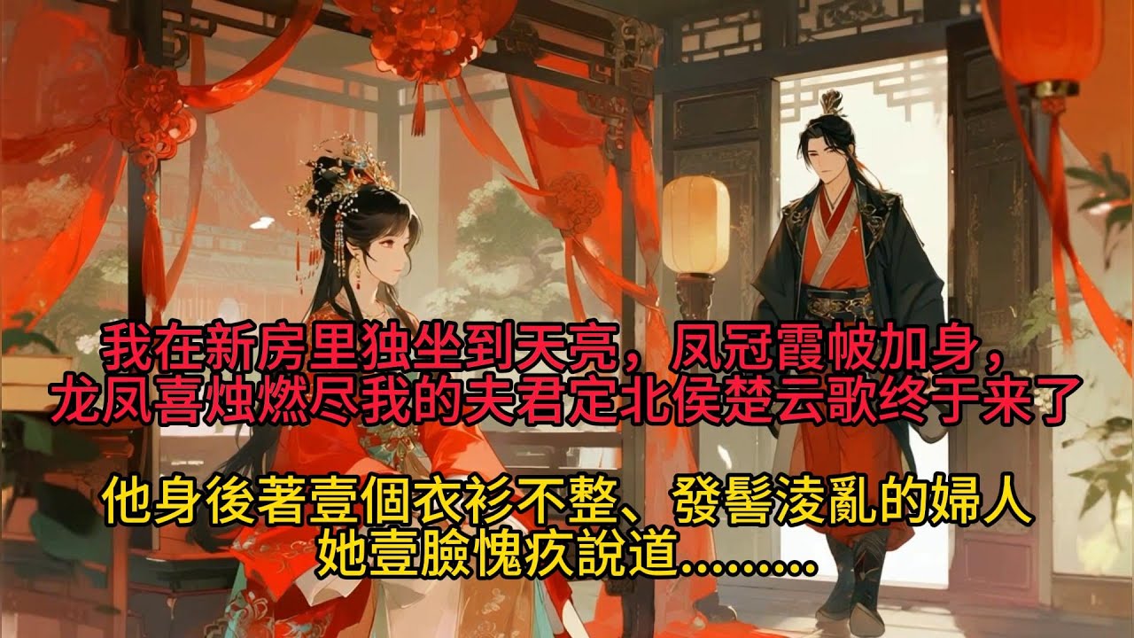我在新房里独坐到天亮，凤冠霞帔，喜烛燃尽。我的夫君定北侯终于来了，他身后还跟着一个衣衫不整、发髻凌乱的妇人—那是喂养他外甥的乳母王。她一脸歉疚，说昨晚宾客过于闹腾，天色太晚，竟误把前来铺床的她当成了我