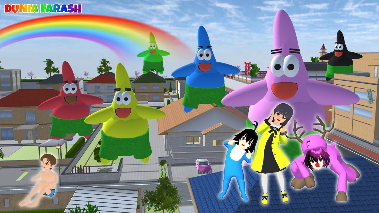 Yuta Dan Mio Bertemu PATRICK STAR Spongebob Kotor || Sakura School