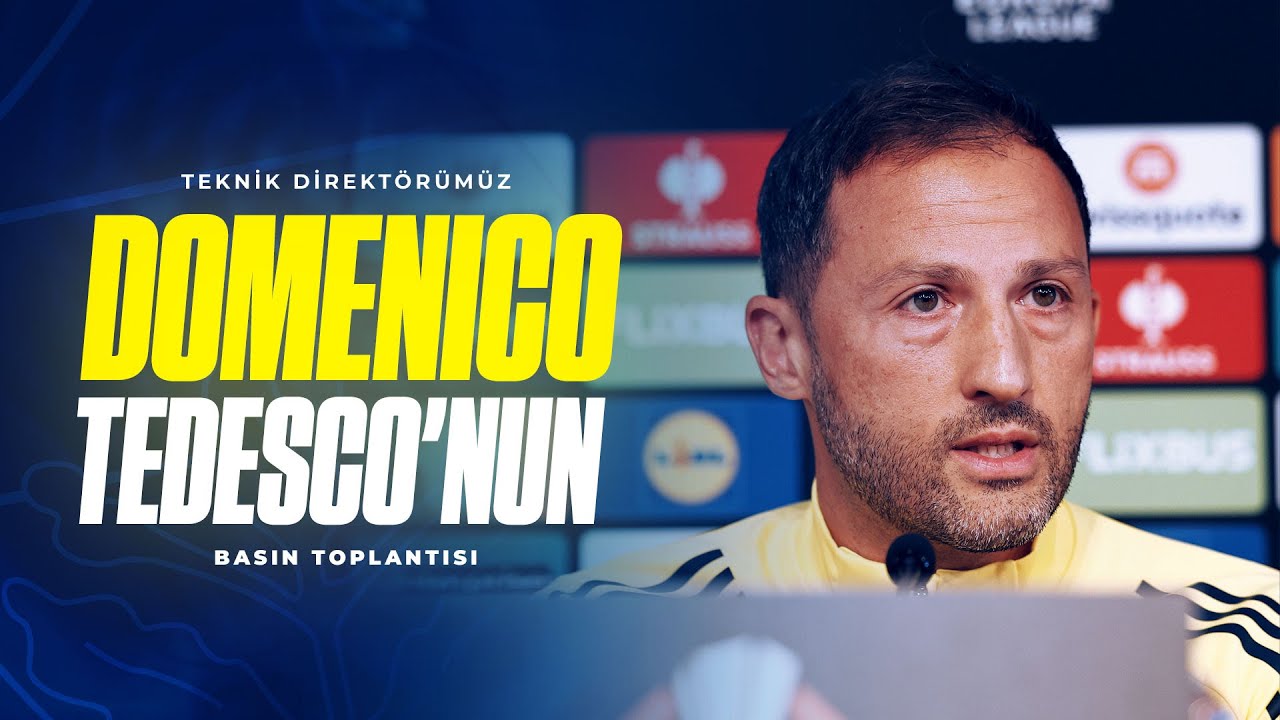 Teknik Direktörümüz Domenico Tedesco ve Oyuncumuz İsmail Yüksek'in Basın Toplantısı