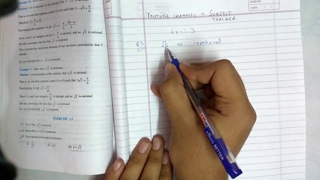 Chapter 1 real numbers maths class 10 exercise 1.3 (N.C.E.R.T IN English or Hindi)