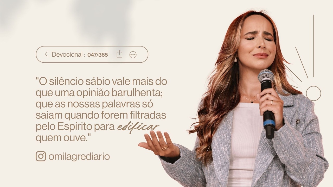DEVOCIONAL/ORAÇÃO DO DIA - (16 | FEVEREIRO) - FABIOLA MELO - MILAGRE DIÁRIO 047/365