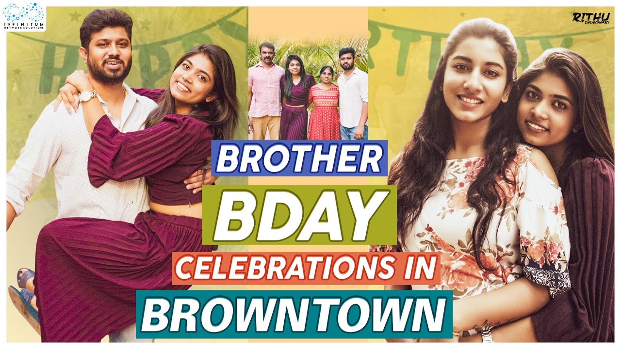 Brother Birthday Celebrations || Rithu Chowdhary || anchor Vishnupriya || Infinitum Media