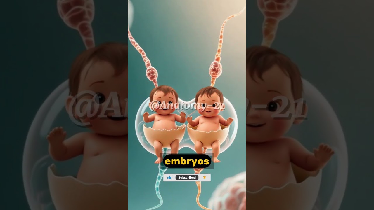 How Fraternal Twins Are Formed  #FraternalTwins #TwinPregnancy #Fertilization #HumanBiology
