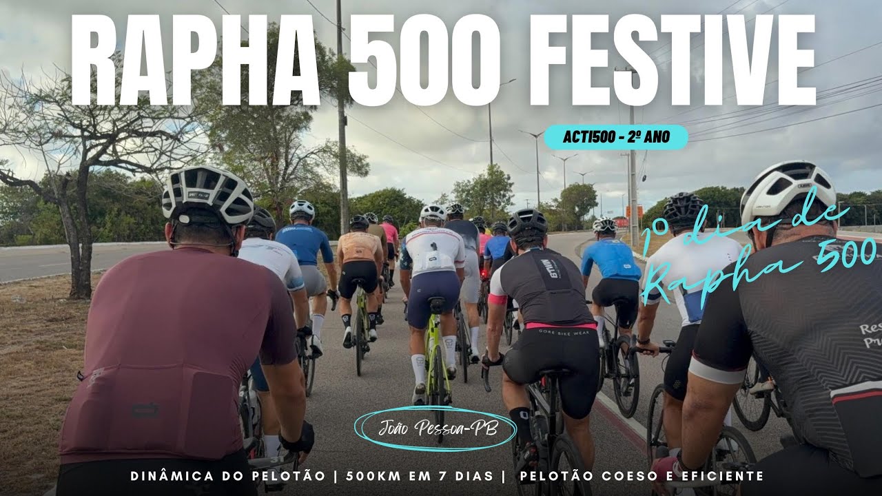 RAPHA 500 - Pelotão com mais de 200 ciclistas 